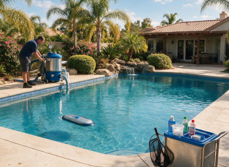 Pool Opening NEW LINER